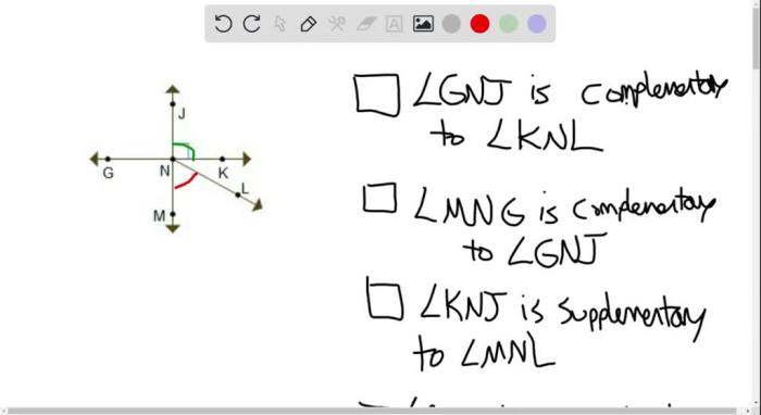 Line jm intersects line gk at point n.