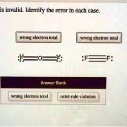 Each pictured lewis structure is invalid