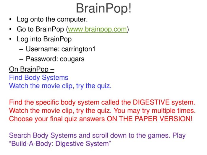 Brainpop digestive system quiz answers