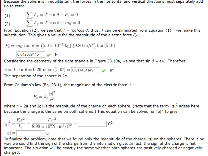 Spheres identical masses