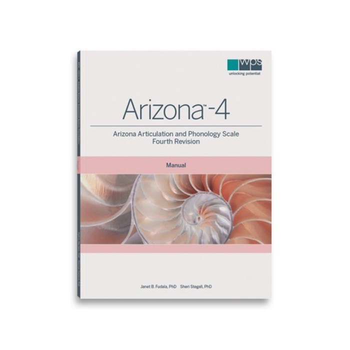 Arizona articulation and phonology scale-fourth edition