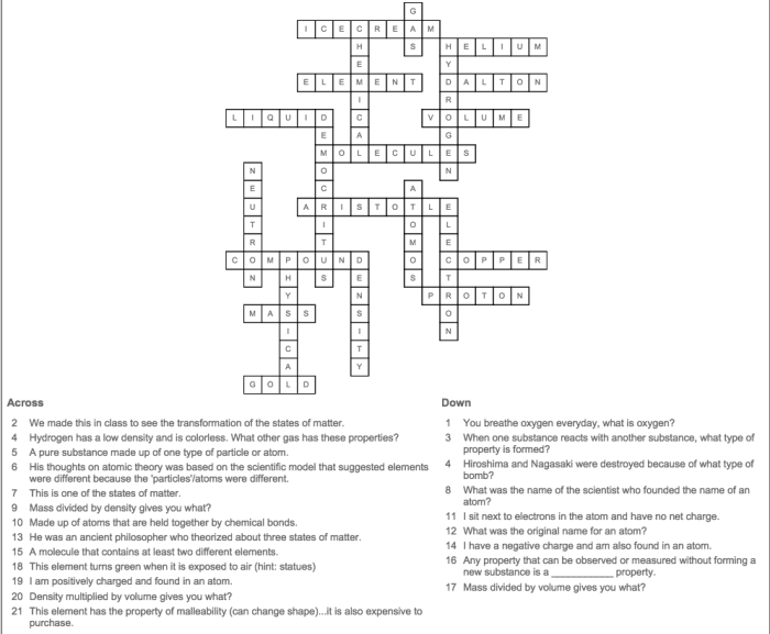 Environmental science crossword puzzle answer key